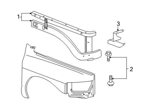 2006 Dodge Ram 3500 Side Rail, Front Passenger Side Diagram for 55275694AL