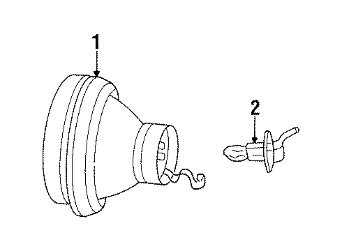 1996 Chrysler LHS Fog Lamp Diagram for 4761519
