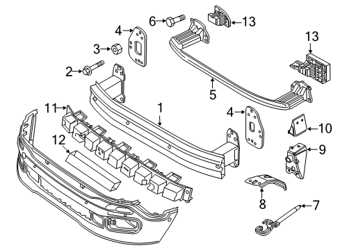 2017 Jeep Renegade Front Bracket Diagram for 68552576AA