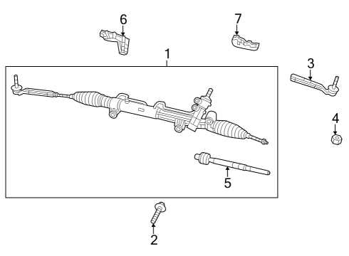 2013 Dodge Charger Steering Gear & Linkage Diagram