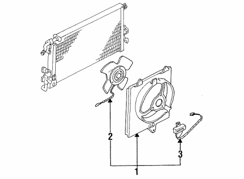 1991 Dodge Colt A/C Condenser Diagram
