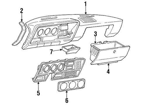1992 Dodge D250 Lens Diagram for 56003435