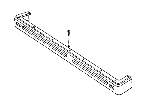 1989 Dodge Dakota Lower Deflector Diagram for 4482830