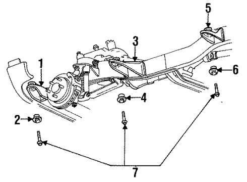 1999 Dodge Ram 1500 Frame Assembly Diagram for 52020416AE