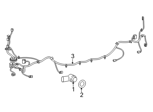 2016 Jeep Cherokee Bumper & Components - Rear Diagram 3 - Thumbnail