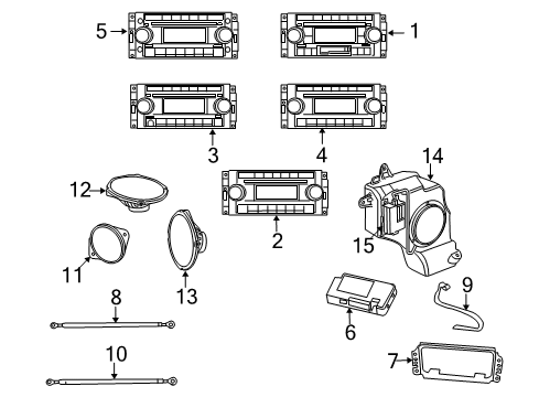 2007 Jeep Patriot Module Diagram for 5064013AV