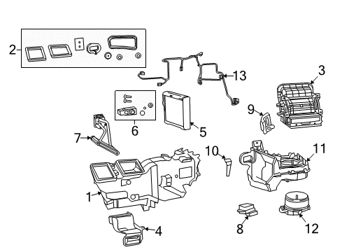 2014 Ram 1500 Heater Control Diagram for 5VD75JXPAD
