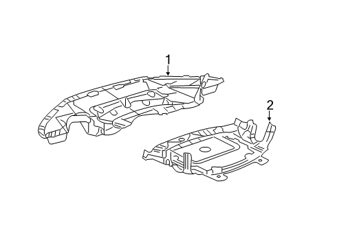 2012 Chrysler 300 Rear Shield, Front Diagram for 68083327AC