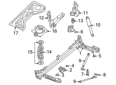 2008 Chrysler PT Cruiser Bracket Diagram for 5006148AA