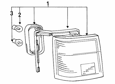 1988 Dodge Colt Tail Lamps Diagram 2 - Thumbnail