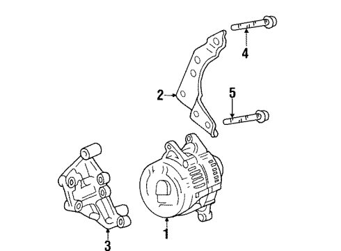 2001 Jeep Cherokee Alternator Diagram for 56041822AB