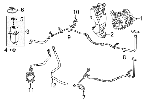 2017 Ram ProMaster 3500 Power Steering Oil Cooler Diagram for 68101958AA