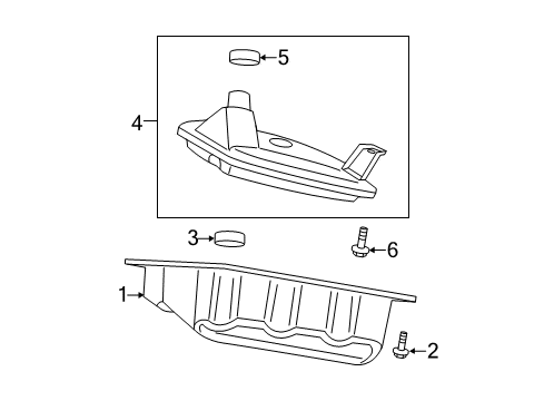2012 Chrysler 200 Transmission Pan Bolt Diagram for 6509582AA