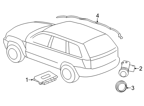 2019 Dodge Durango Rear Camera Diagram for 68367610AB