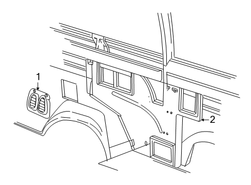 1997 Dodge B1500 Ducts Diagram 2 - Thumbnail