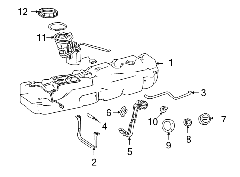 2008 Dodge Sprinter 2500 Fuel Cap Diagram for 68039897AB
