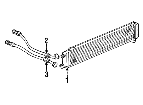 1992 Dodge Viper Oil Cooler Diagram for 4643826AC