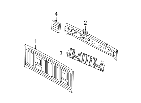 2009 Dodge Ram 1500 Back Panel Diagram 2 - Thumbnail