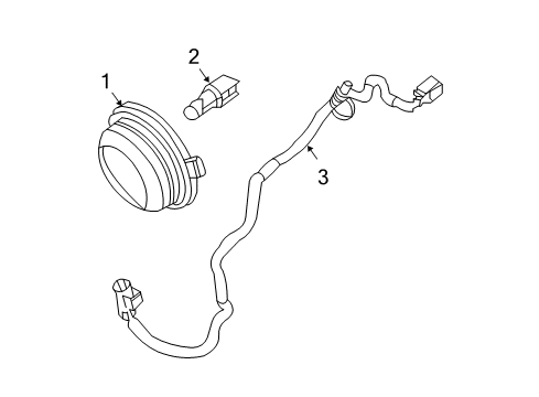 2011 Jeep Wrangler Side Marker Lamp, Front Passenger Side Diagram for 55078144AA