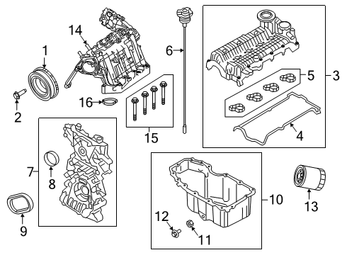 2020 Jeep Renegade Timing Cover Gasket Diagram for 68440222AA