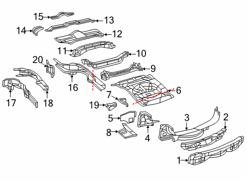 2012 Jeep Grand Cherokee Rear Reinforcement Diagram for 4560225AB