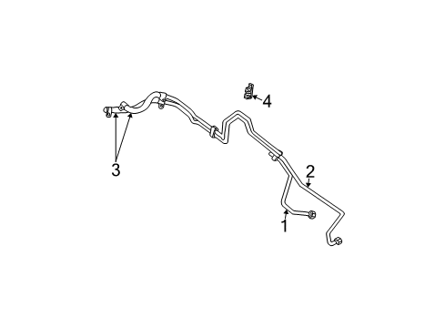 2003 Jeep Grand Cherokee Oil Cooler Tube Diagram for 52079369AD