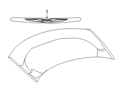 2013 Chrysler 200 Molding Diagram for 5182602AD