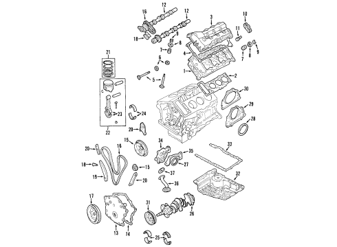 1999 Dodge Intrepid Tensioner Diagram for 4792443AA