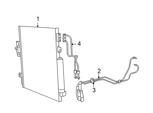 2008 Jeep Liberty Oil Cooler Line Diagram for 68033238AA