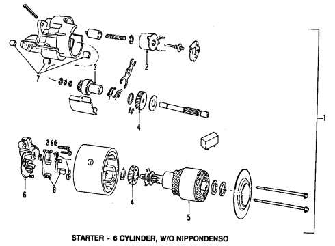 1987 Dodge Dakota Starter Diagram 2 - Thumbnail