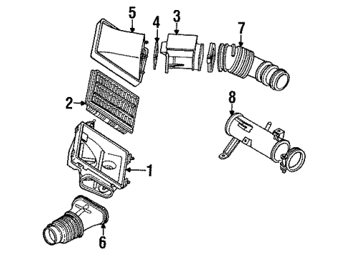 1992 Dodge Ram 50 Throttle Position Sensor Diagram for MD614327