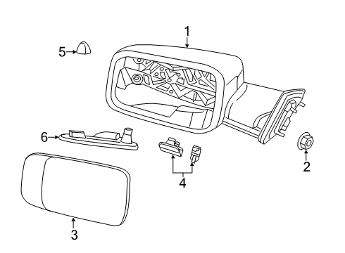 2021 Ram 3500 Mirrors Diagram