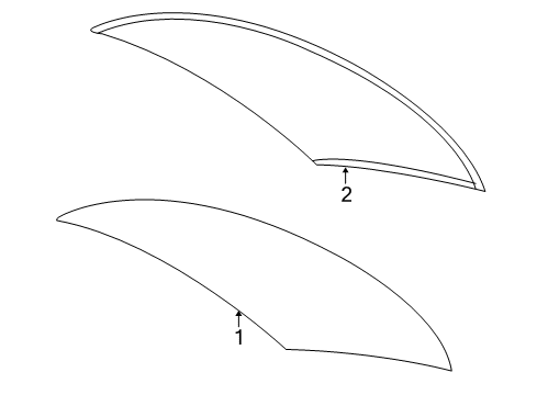 2006 Dodge Stratus Reveal Molding, Rear Diagram for 4805459AB