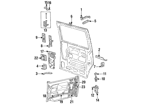 1991 Dodge Grand Caravan Window Switch, Passenger Side Diagram for 4373860