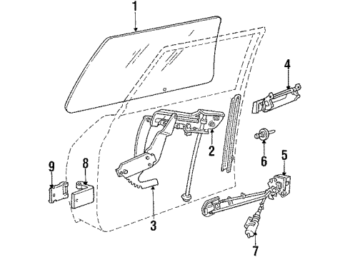 1988 Chrysler LeBaron Lock Diagram for 4396246