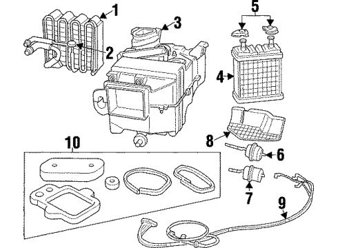 2000 Dodge Viper Discharge Hose Diagram for 5264924AB