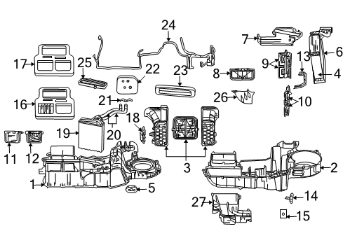 2006 Dodge Durango Door Actuator Diagram for 4885206AB