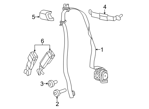 2023 Jeep Gladiator Cover, Front Diagram for 5SZ37TX7AB