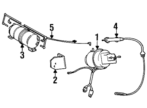 1986 Jeep Comanche Vacuum Harness Diagram for 53003520