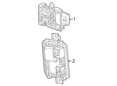 2023 Jeep Grand Cherokee Module - Transfer Case Control Diagram for 68464873AM