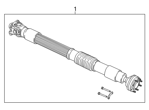 2007 Jeep Wrangler Drive Shaft Assembly, Rear Diagram for 68400289AA