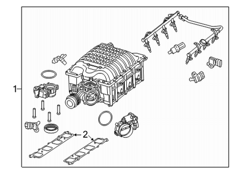 2021 Dodge Durango Supercharger Diagram for 68373303AH