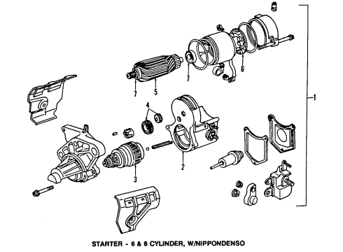 1989 Dodge Dakota Starter Diagram 3 - Thumbnail