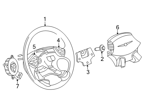 2007 Chrysler Pacifica Cruise Switch, Passenger Side Diagram for UB54XDVAD