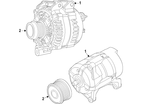 2015 Ram ProMaster 1500 Alternator Diagram for R8271769AA