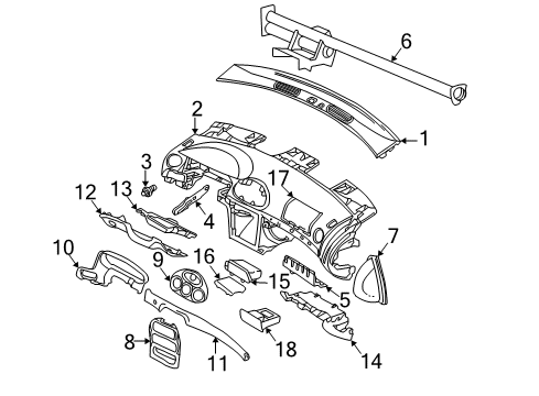 2000 Chrysler 300M Support Bar Diagram for 4580409AE