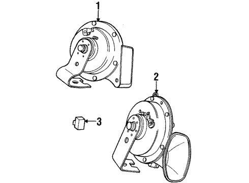 1999 Chrysler Sebring Horn Diagram for 4671684AA