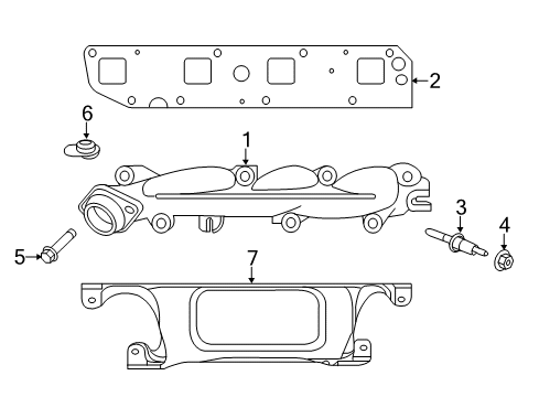 2013 Ram 3500 Exhaust Manifold Diagram for 68002432AC