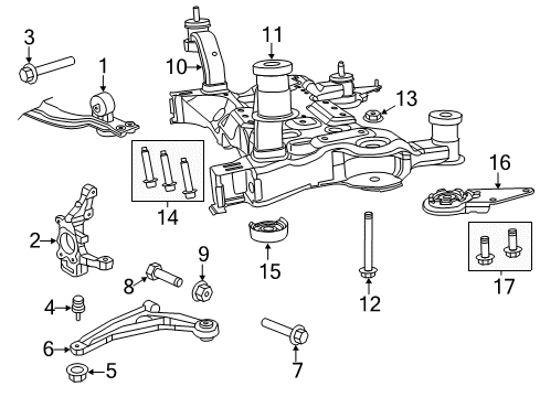 2011 Chrysler 200 Lower Ball Joint, Front Diagram for 5090033AB