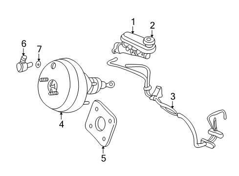 2004 Chrysler Concorde Master Cylinder Diagram for 4779168AB